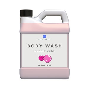 Bubble Gum Body Wash - 100% Natural Smooth Rich Leather Enriched With Vitamin C & Vitamin E Antioxidant Bulk Wholesale | ButterCrafters