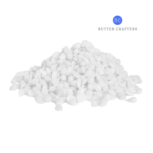 White Beeswax Pellets - 100% Pure Triple Filtered Refined Odorless Pastilles Cosmetic Grade Lip Balm Cream Hair Candle | ButterCrafters