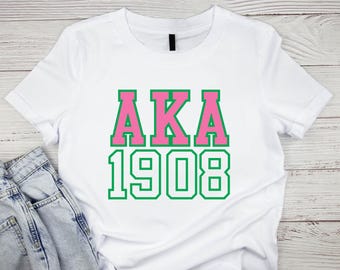 Aka Gifts - Pretty Girls - 1908 - Pink And Green - Aka Shirt Aka Gifts - Pretty Girls - 1908 - Pink And Green - Aka Shirt