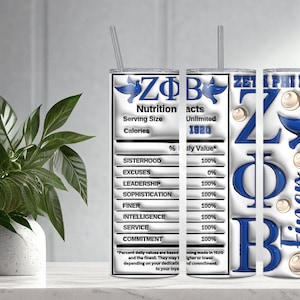 Zeta Phi Beta Inspired 20oz Tumbler