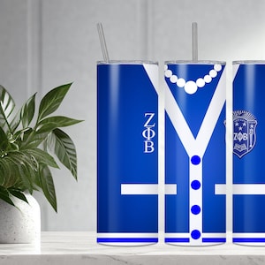Custom Zeta Phi Beta Inspired Cardigan 20oz Tumbler