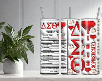 Delta Sigma Theta Inspired 20oz Tumbler
