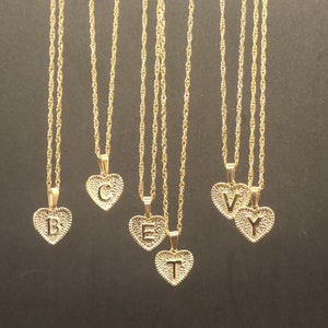 Heart Initial Necklace