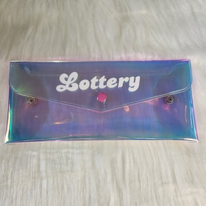 Holograficzne| Przezroczysta koperta na gotówkę|Budżet|Rachunki|Loteryjki
