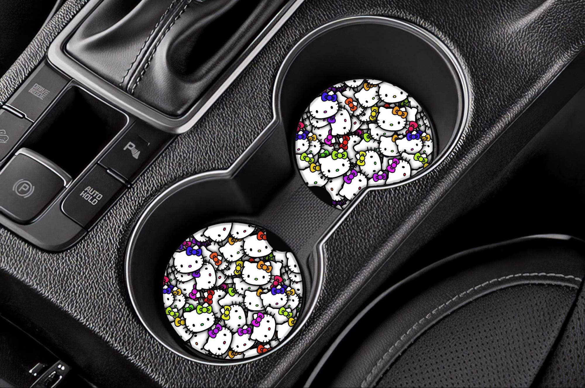 Discover Hello Kitty Car Coasters- Set of 2