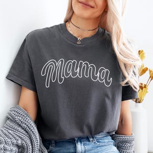 Comfort Colors® Mama T-shirt, Gift for Mom, Mama Shirt for Wife, Cute Mom Shirt, Girly Mama Shirt, Mothers Day Gift, New Mom Tee