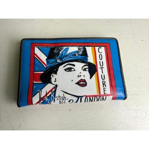 Brighton Couture “Runway” Wallet Clutch | London Calling Pop Art Leather Wallet image 1