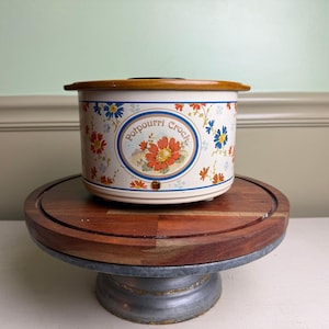 Vintage Crock Pot Potpourri Crock XL Floral Electric Simmer Pot – Cottagecore Kitchen