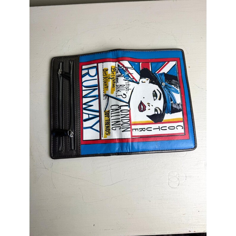 Brighton Couture “Runway” Wallet Clutch | London Calling Pop Art Leather Wallet image 4