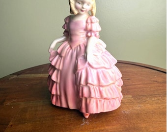 Vintage Royal Doulton “Rose” Figurine HN 1368 – 1930s Bone China Lady - England