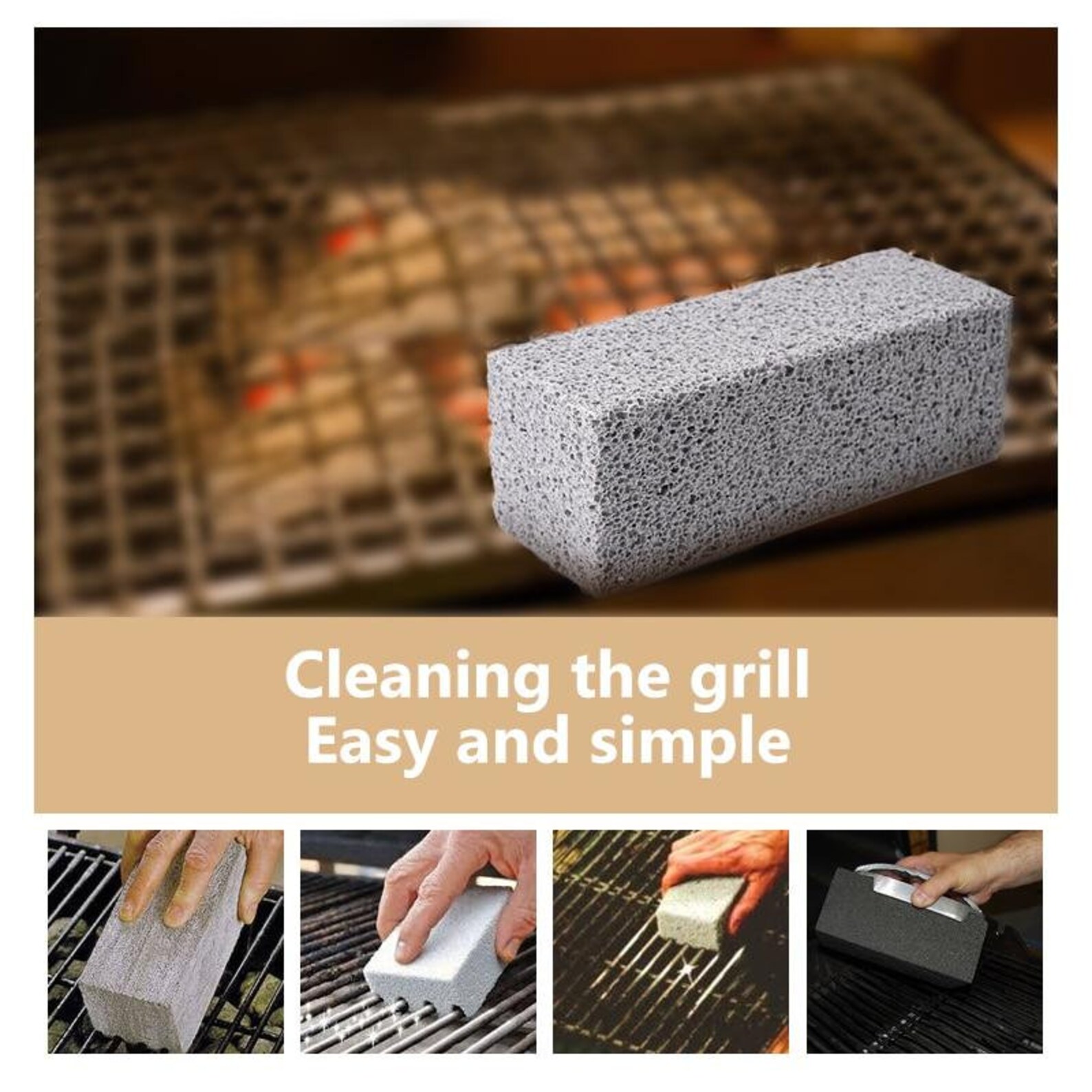 BBQ Grill Cleaning Stone Etsy
