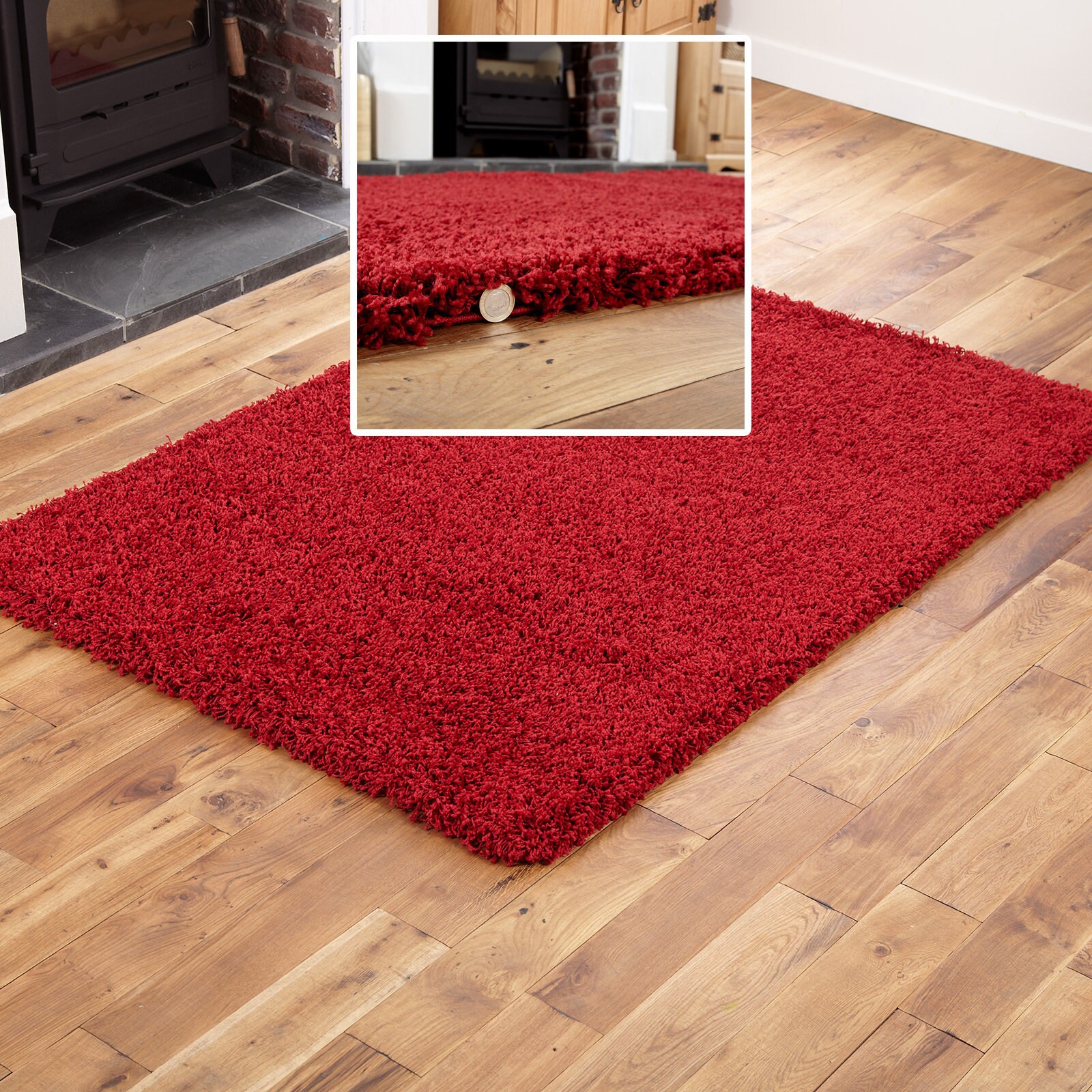 Modern Shaggy Rug Small to Large 5 Cm Thick Pile Rugs Living Etsy UK