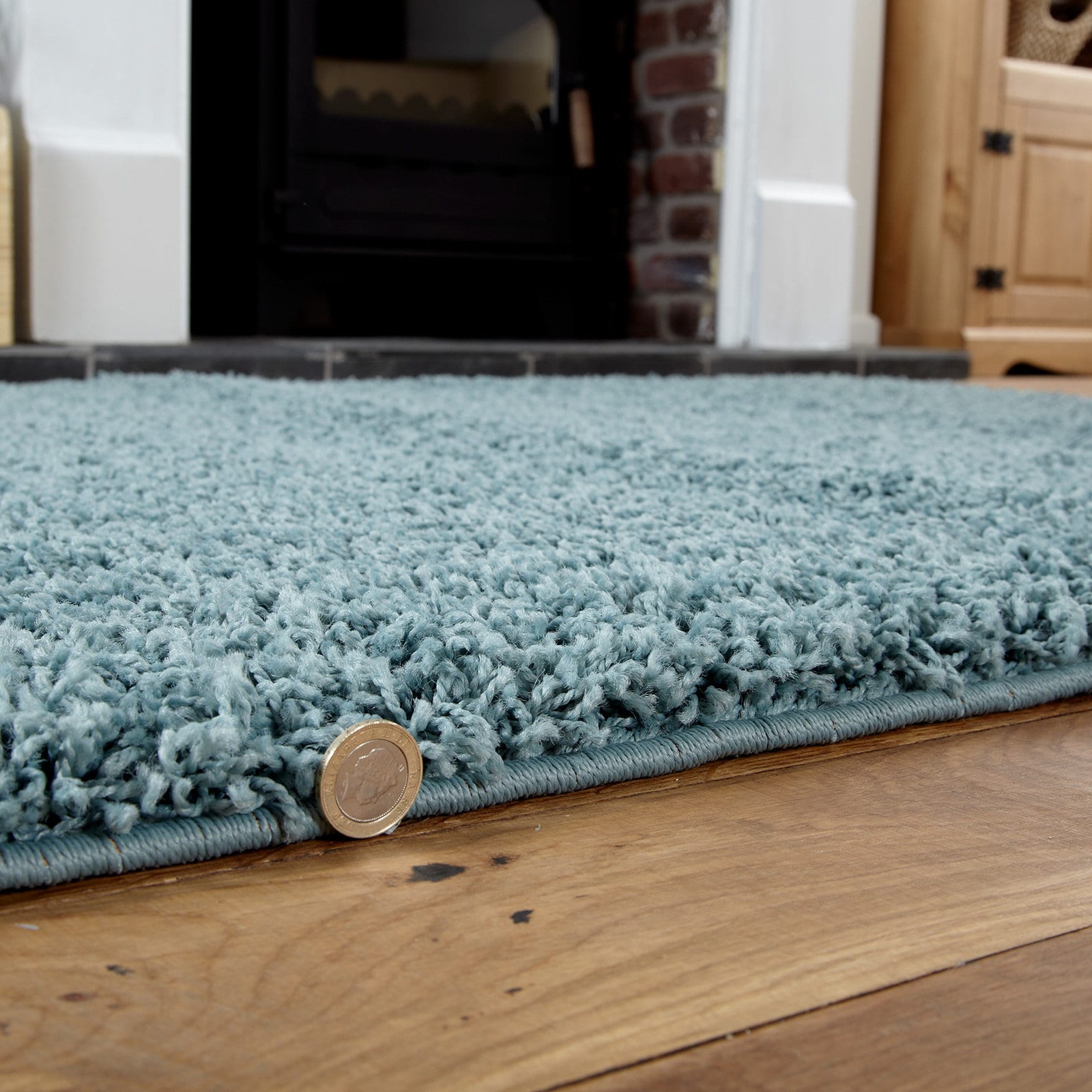 Modern Duck Egg Blue Shaggy Rug Small to Large 5 Cm Thick Pile Etsy UK