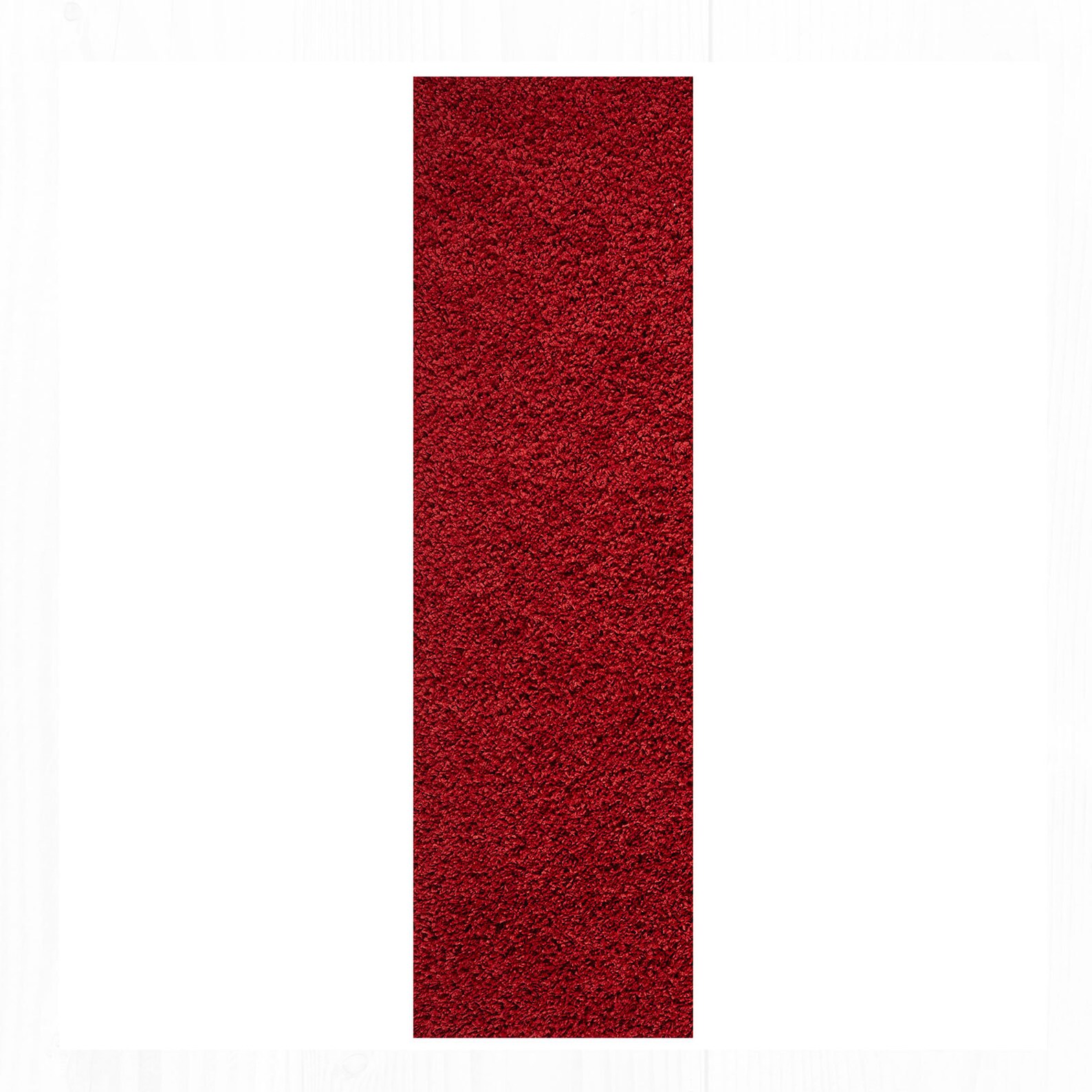 Shaggy Plain Modern Rugs in Red Area Rug/hall Runner Rug Etsy UK