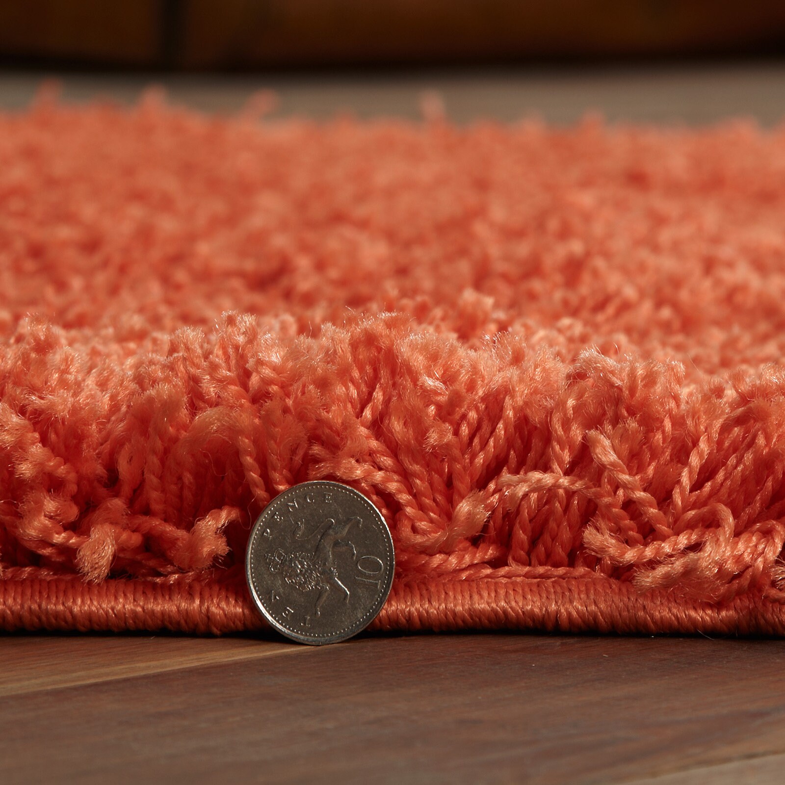 Modern Orange Shaggy Rug Small to Large 5 Cm Thick Pile Rugs Etsy UK