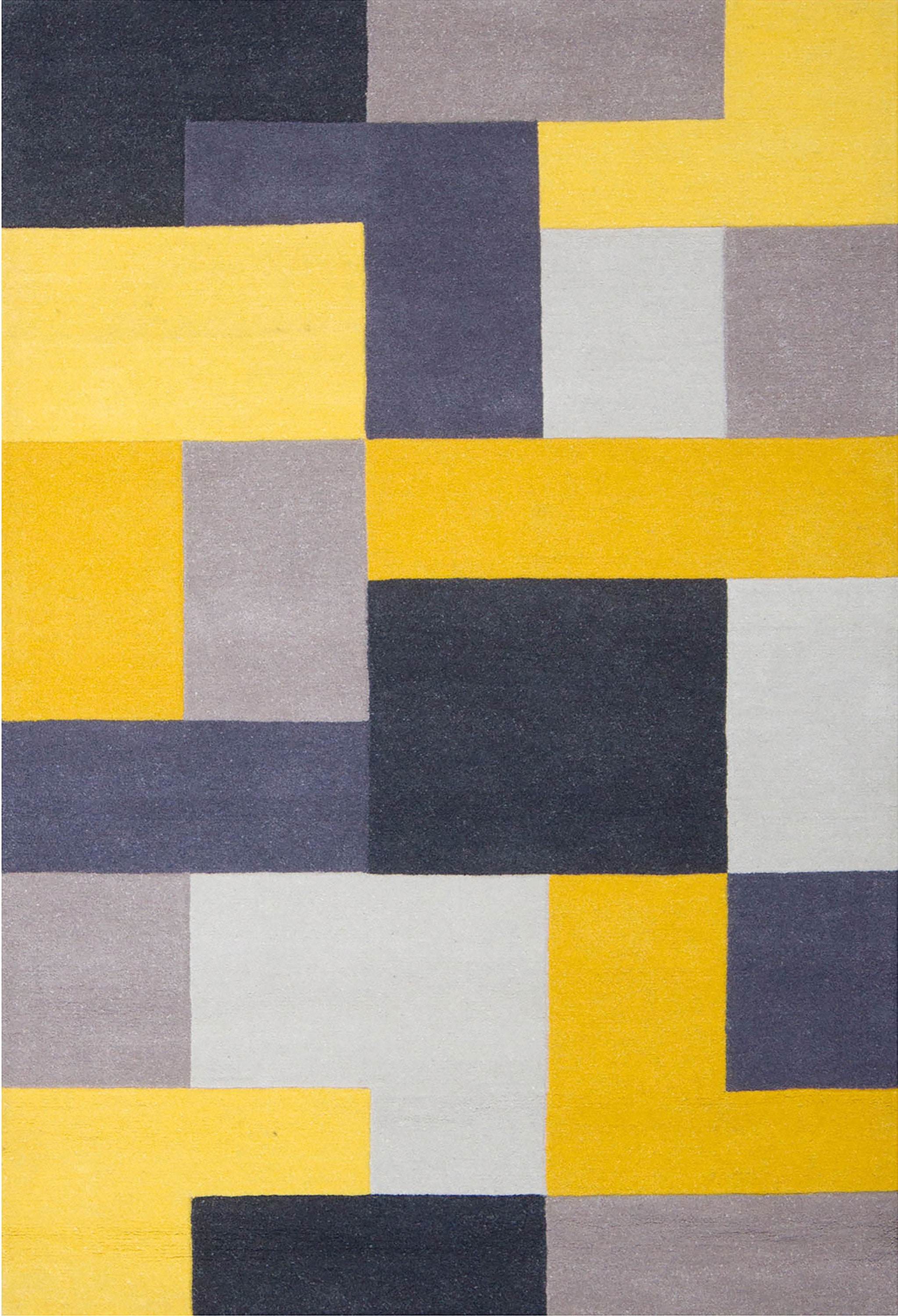Modern Geometric Wool Rugs in Yellow Outdoor/Indoor Rug Etsy