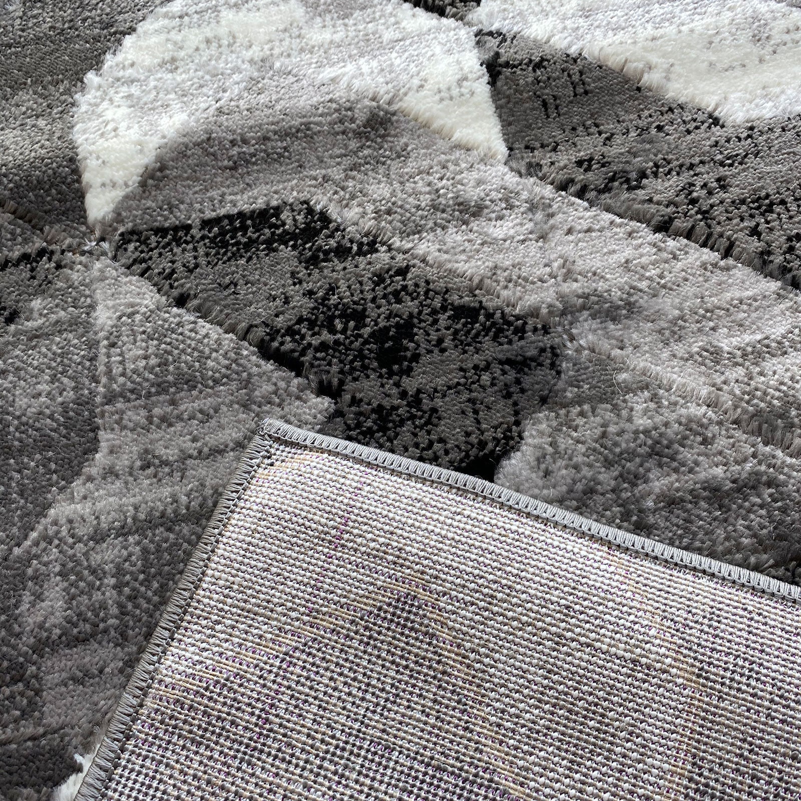 Matrix Abstract Black Grey Modern Rug /bedroom Rug/living Room Etsy UK