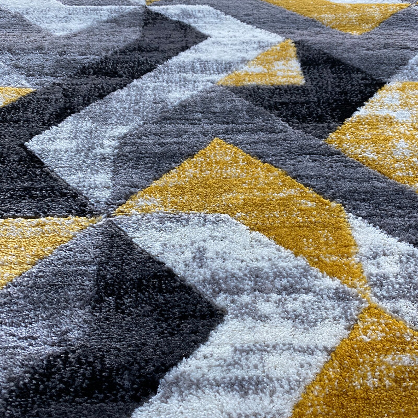 Matrix Abstract Grey Yellow Modern Rug /bedroom Rug/living - Etsy UK