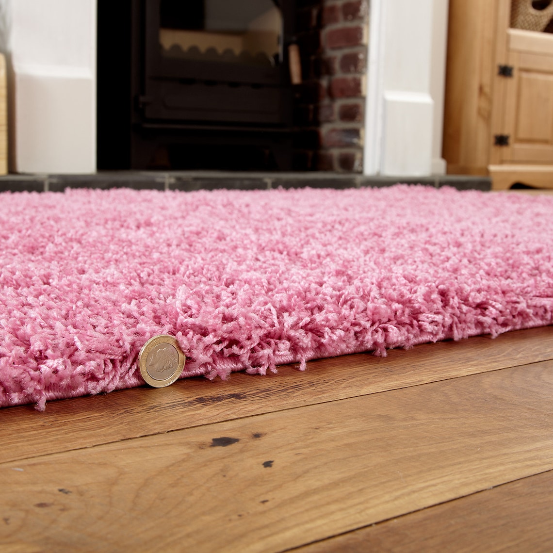 Modern Pink Shaggy Rug Small to Large 5 Cm Thick Pile Rugs Etsy UK
