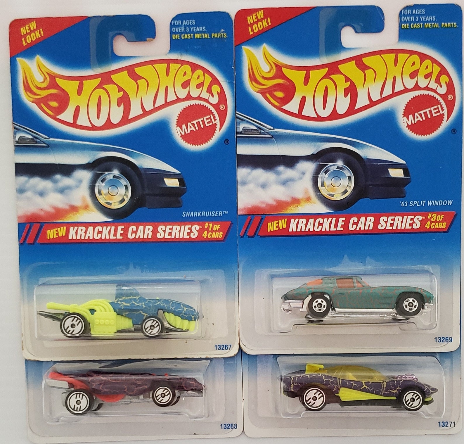 Hot Wheels 1995 Krackle Car Series Set 1 Etsy