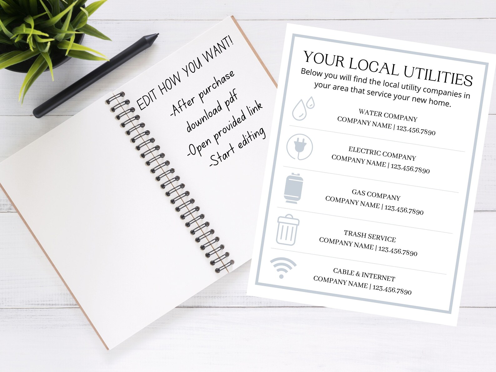 Utility Provider List Template Real Estate Template Real Etsy utility-provider-list-template-real-estate-template-real-etsy