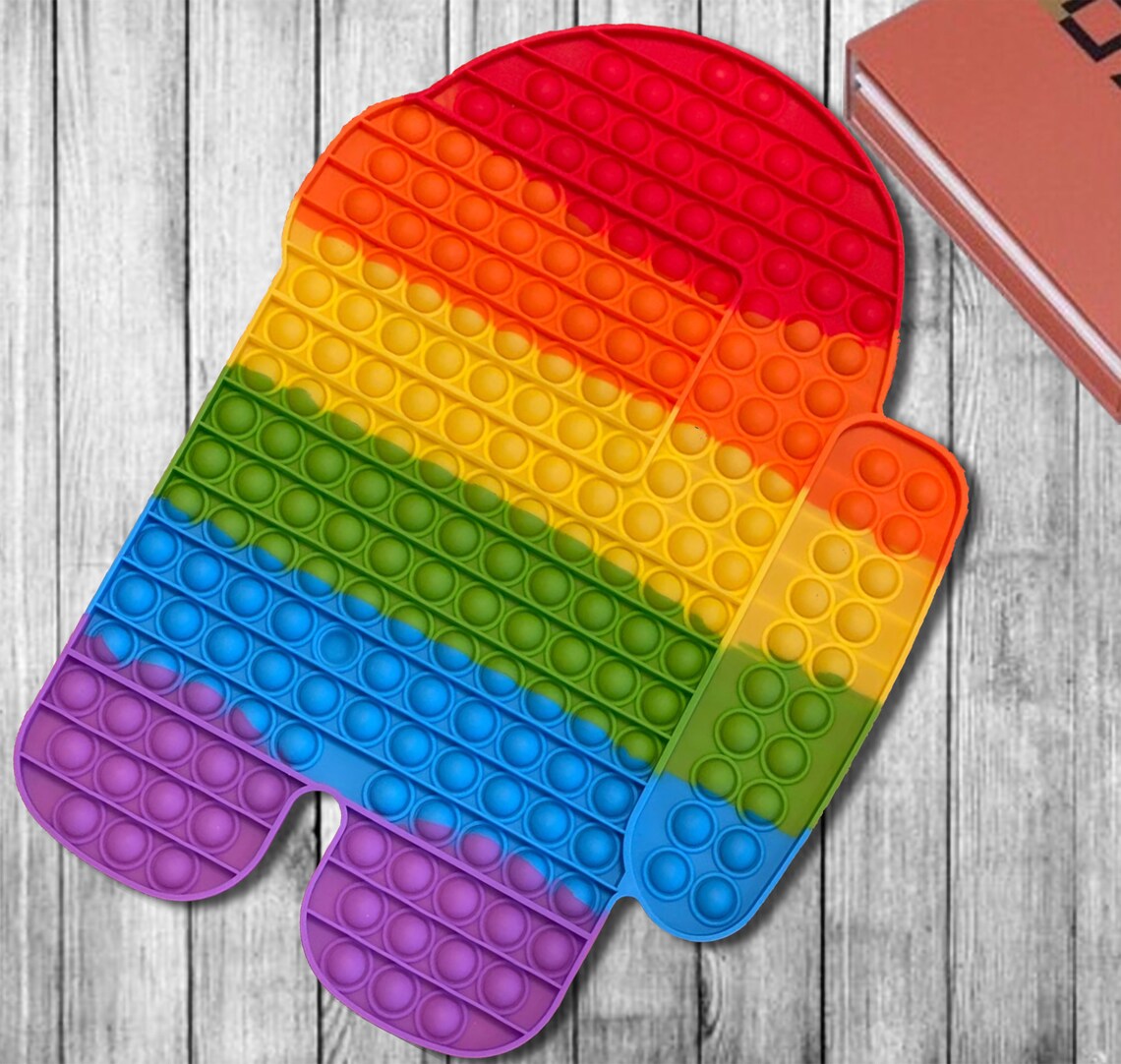 Large Among Us Pop it silicone Toy for Kids . FREE SHIPPING Etsy