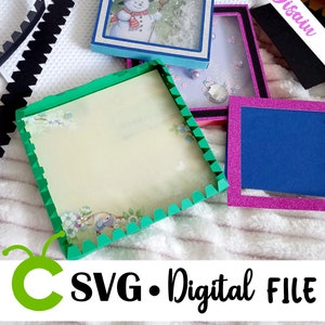 Shaker SVG. Shaker Layer Streifen Quadrat svg 2 Größen digitale Datei für die Cake Topper oder die Schattenbox