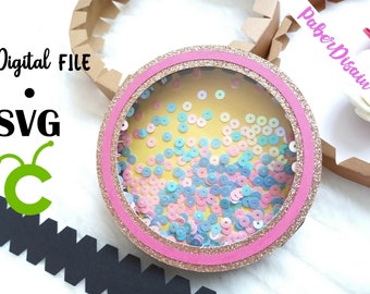 Cake Topper Shaker SVG: 3D Layer Strip, 2 Sizes (Digital File)