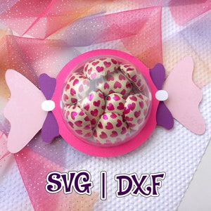 Candy Shape Candy Holder | Candy Ornament | Dome size 8cm 3.14&quot; | Favour Gift | SVG and Studio | Digital File