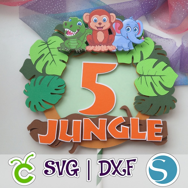 Jungle Cake Topper - Etsy