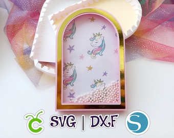 Arch Shaker Template: 3D Stripe Cake Topper SVG Studio (Digital File)