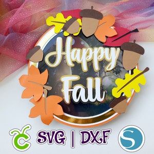 Shaker Layer | Fall Decoration | Layer strips | Wall Decoration | Cake Topper |  SVG and Studio | Digital file