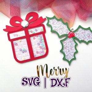 ホリデー シェーカー バンドル | ギフト ボックス | ヤドリギ ハンガー | クリスマス オーナメント | ホーム デコレーション | フォーム テープなし | SVG および Studio | デジタル ファイル