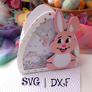 Shaker Eierkorb | Osterei Box | Hase includiert | Bevorzugungs-Tasche | Goodie Bag | Geschenkbox | SVG und Studio | Digitale Datei