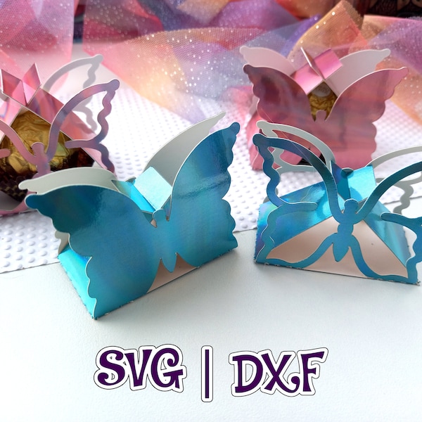 Schmetterling Ferrero Rocher Box Bundle 4in1 | Geschenkschachteln | Candy Halter | Geschenkbox | Party Dekor | SVG und Studio | Digitale Datei