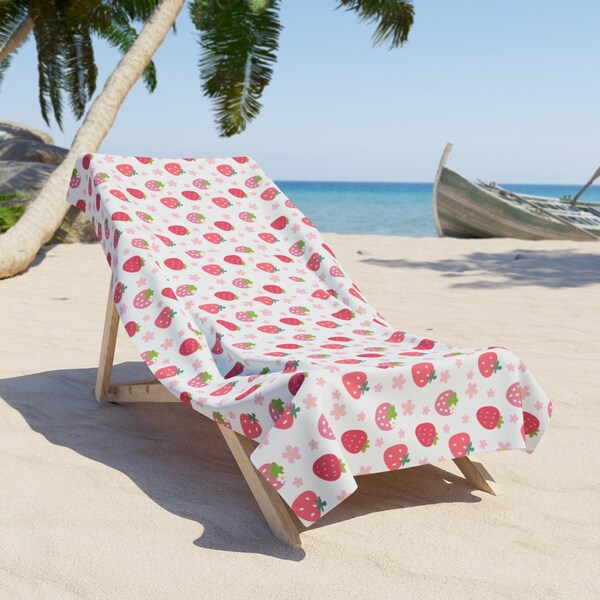 MALIBU TOWELLING TOP - STRAWBERRY TWIST