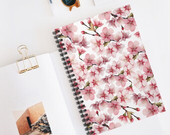 Cute Diary Notebook, Pink Flower Journal, Floral Notebook, Journal Supplies, Notebook Bundle, Gift for Teacher, Birthday Gift for Coworker