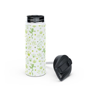 Frog Stainless Steel Water Bottle | Eco-Friendly, Reusable, Perfect for Gym, Hiking, Travel, Green Toad, Summer Birthday Gift for Her
