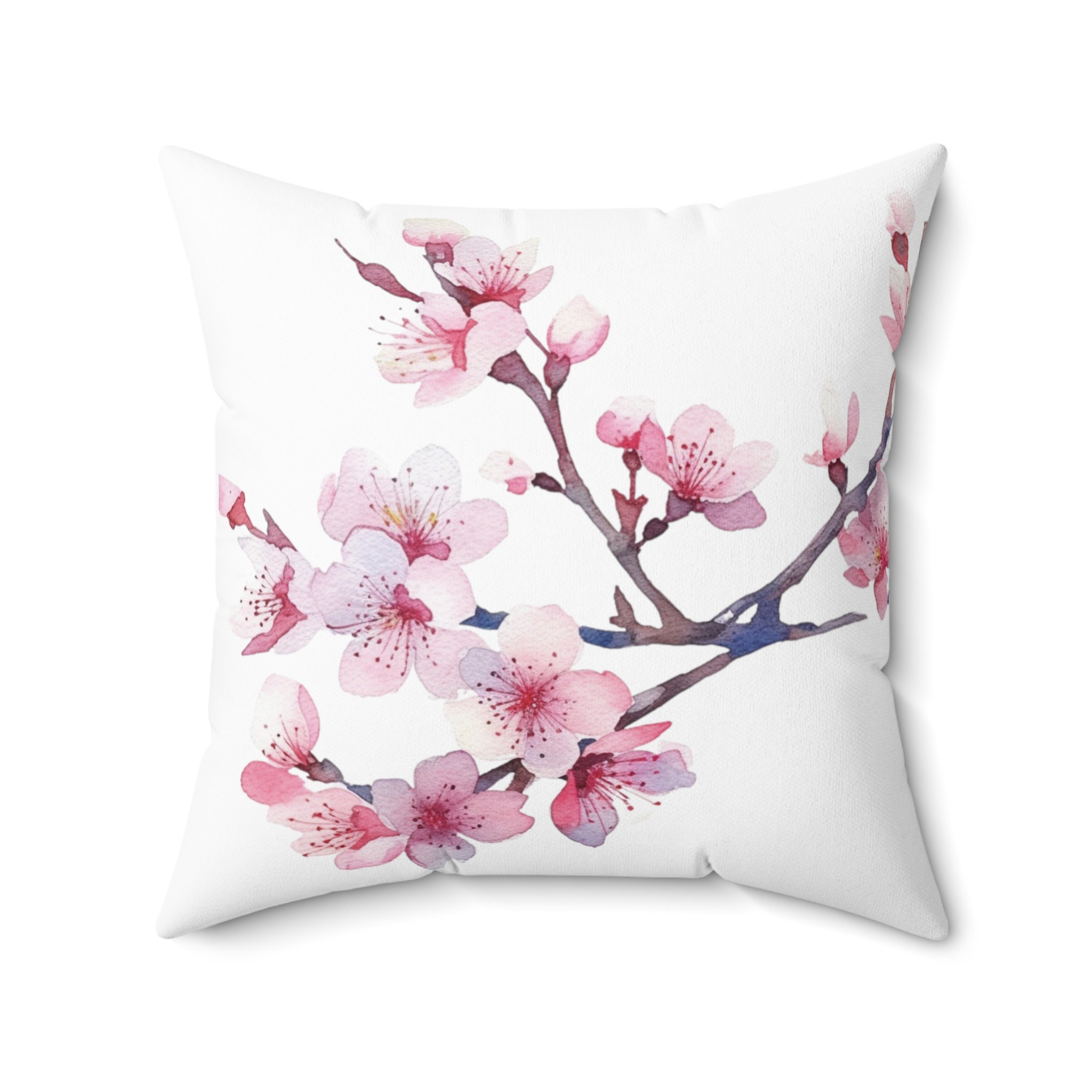 Cherry Blossom Throw Pillow, Cherry Tree Branch, Flower Pillow, Decorative  Pillow, Floral Pillow Cover, Gift for Her, Pink Pillowcase, Vl 
