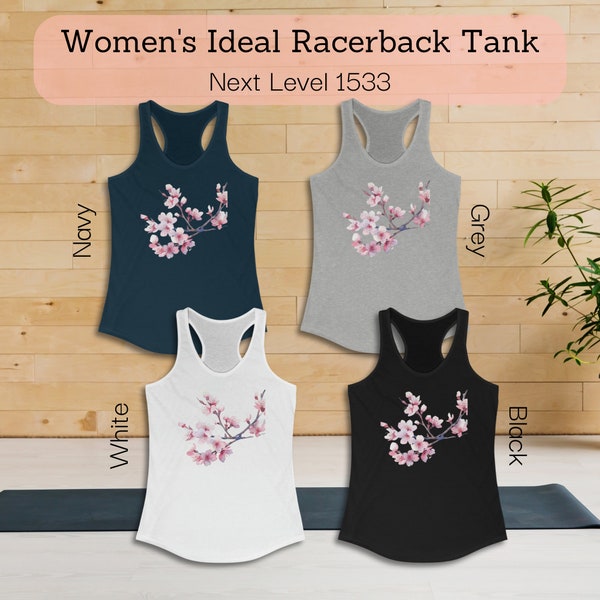 Pretty Flower Gym Tank Top, Sakura Shirt, Pink Cherry Blossom T-Shirt, Cute Kids Cotton Floral Tee, Spring Blossom Pink Hoodie Sweatshirt,vL