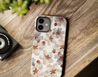 Spring Blossom Phone Case, White Flower Blossom, Flower Phone Case, iPhone 13 Case, Floral Phone Case, iPhone 14 Pro Case, iPhone 11 Case,vV