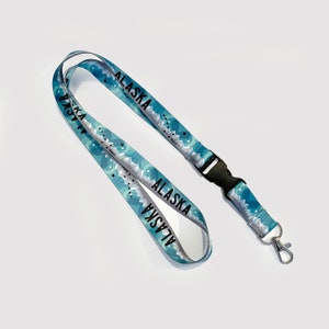 Northern Lights Alaska Aurora License Lanyard