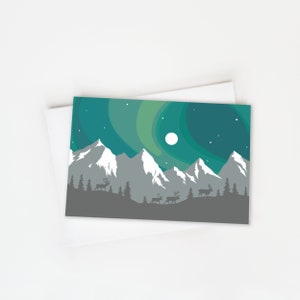 Northern Lights Alaska Aurora License Plate Card