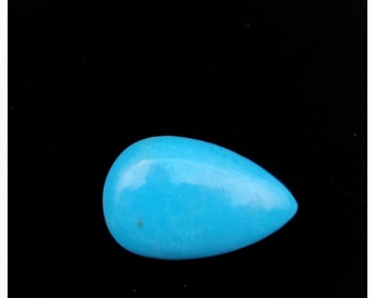 天然アリゾナターコイズ宝石：ペアカボション（21 x 13 mm）