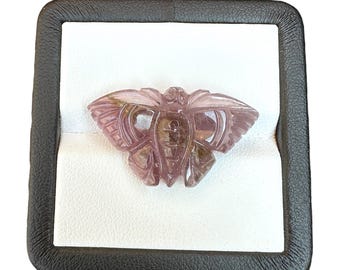 Hand Carved Gemstone Butterfly | Natural Crystal Butterfly Carving | Unique Collector | Healing Art | Jewelry Making