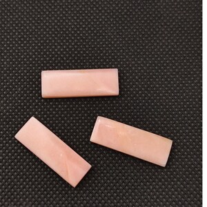 Rare Pink Opal, Natural Pink Opal Cabochon, Calibrated Pink Opal, Loose Gemstone for Jewelry, Fancy Shape Opal, AAA grade, 3 piece Set 43ct