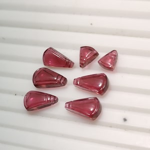Handmade Pink Bicolor Tourmaline Carvings: Loose Gemstone Set