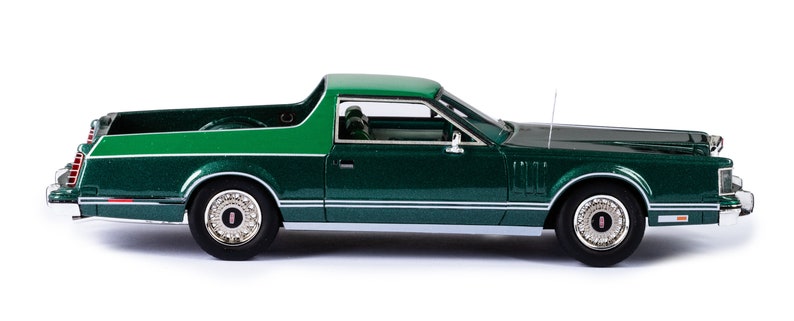 1977 Lincoln Continental Mark V Coloma Pickup zweifarbig grün 1/43 Resine