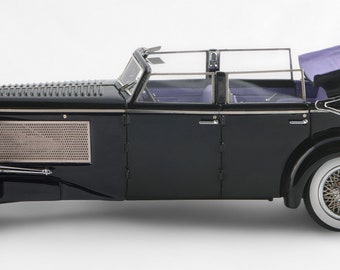 1937 Duesenberg SJ town car by Rollson (fully open windows up) scale model in 1:43 scale by Esval Models - FREE SHIPPING