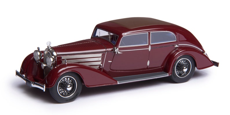 1932 Austro-Daimler ADR8 Alpine sedan schaalmodel in schaal 1:43 door Esval Models GRATIS VERZENDING afbeelding 1